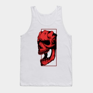 Red Skull Horror Tank Top